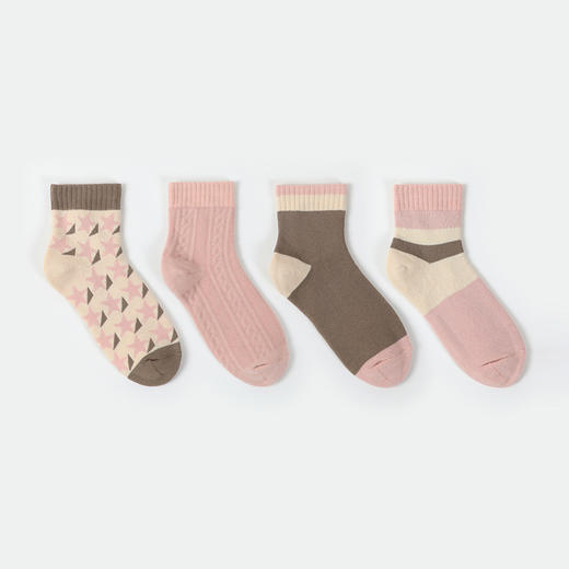 都市丽人中筒袜休闲系列毛圈袜袜子女袜子LCTEB2 商品图1