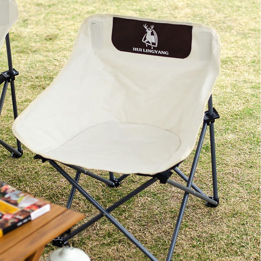 徽羚羊 月亮椅 米白色 商品图3