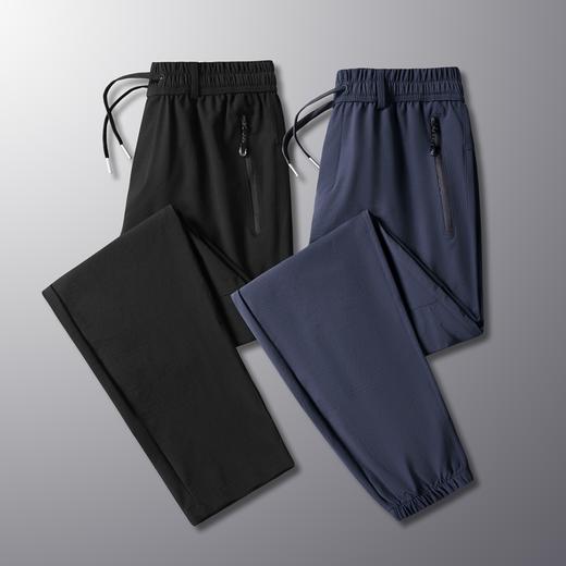 【新款DSF】大依优型大码松紧腰束脚休闲运动裤卫裤休闲裤加肥加大运动长裤胖子裤子 商品图0