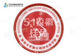 通版深圳市罗湖区梅园实验学校包边校徽布姓名贴章可缝烫现货发51