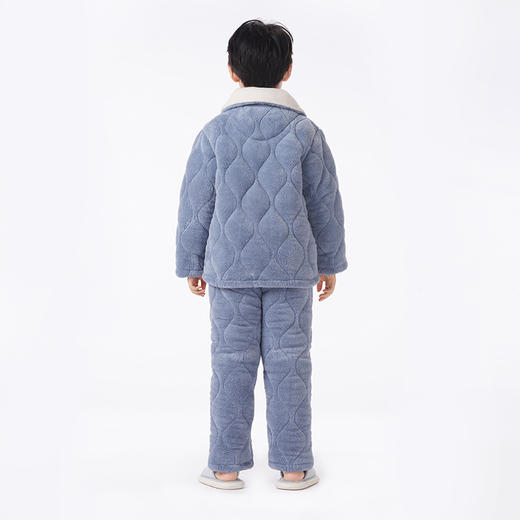 都市丽人眯雅佳睡衣夹棉系列长袖长毛绒夹棉加厚童装中夹棉套装JHT1B6 商品图7