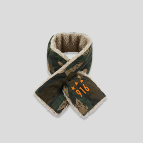 GOODBAI 916 迷彩撞色加绒短款围巾