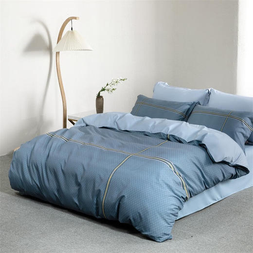 【小家电】水星家纺磨毛印花四件套（抗菌）都市印象 HF 商品图1