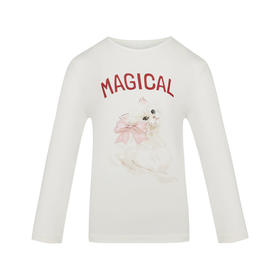 【春上新】8楼爱慕儿童Aimer Kids女孩奶皮甜梦猫咪套头长袖睡衣