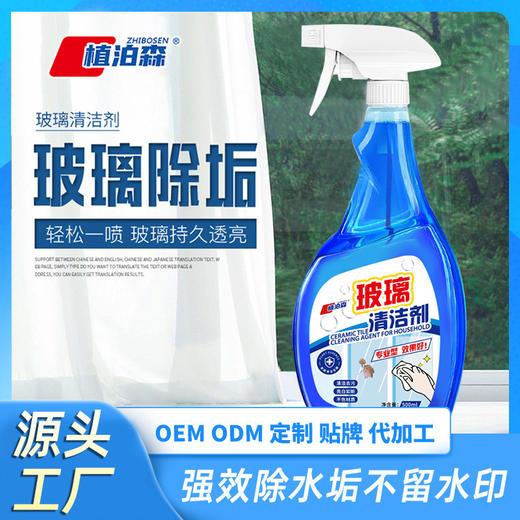 玻璃清洁剂擦玻璃水家用神器洗镜子浴室水垢窗户强力去污四季通用 商品图0