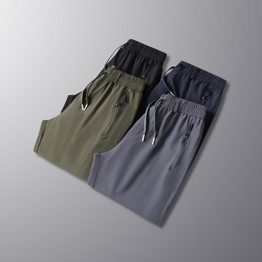 【新款DSF】大依优型大码松紧腰束脚休闲运动裤卫裤休闲裤加肥加大运动长裤胖子裤子 商品图1