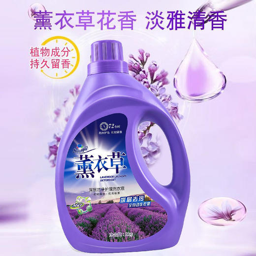 厂家直发 大桶装薰衣草强力去渍持久留香清洁剂深层洁净洗衣液量 商品图2