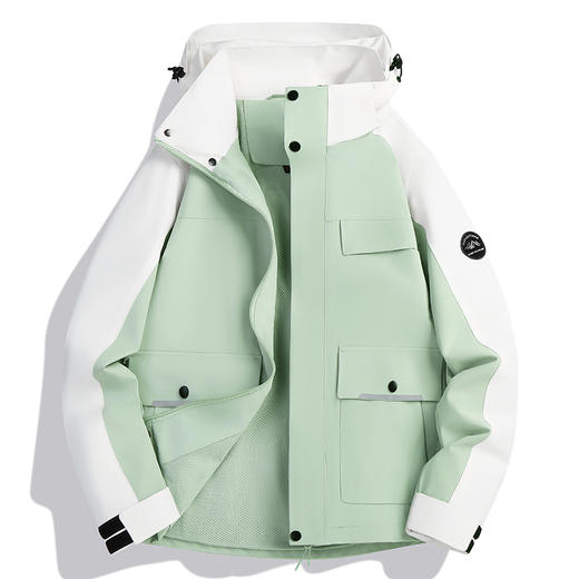 【精选】01E STATION男女同款户外潮流风衣2568 面料舒适 时尚百搭 商品图8