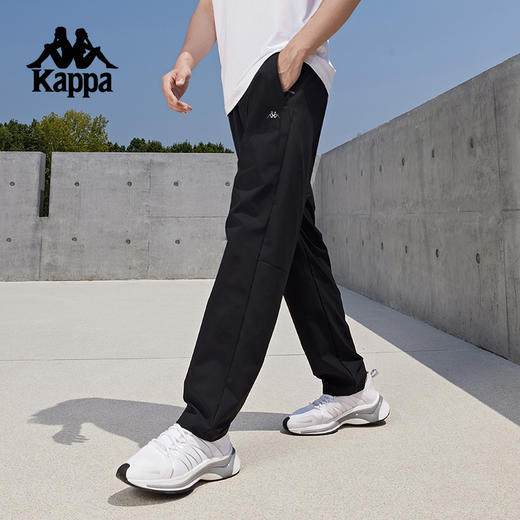 Kappa卡帕背靠背运动长裤男2024新款秋季星期裤束脚裤跑步裤子潮K0E72AY59 商品图1