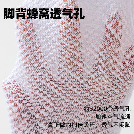 【10双超值装】酷艾妮毛圈底5.0运动袜男女同款 舒适毛巾底立体按摩网格缓解足部压力 脚背蜂窝透气孔 三种筒长 商品图2