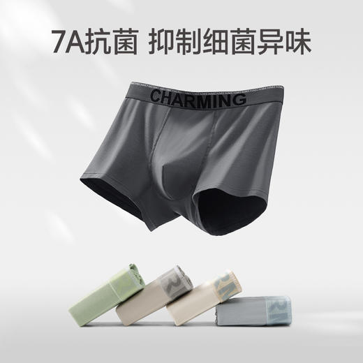 芬腾男士内裤透气抗菌裆平角裤青年新款大码舒适四角短裤男款裤衩 商品图0