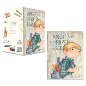 Angel and the Paper Trail  原版英文儿童绘本