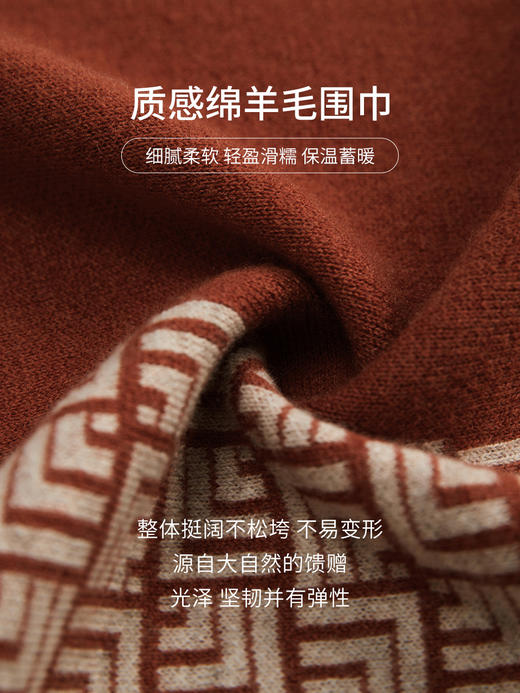 万事利秋冬新款羊毛围巾-理想国 商品图3