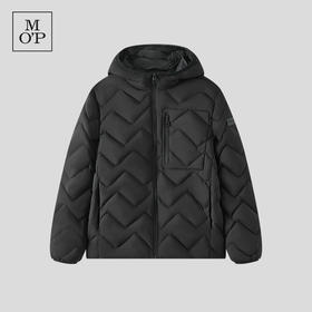 Marc O'Polo/MOP2024冬季新款菱形格大口袋中厚羽绒服男保暖外套