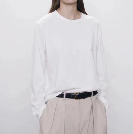 自留推荐  ROW新款圆领长袖T恤  加厚匹马棉 男女同款 商品图1