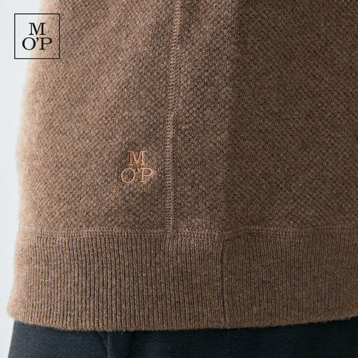 圆领基本款羊毛羊绒毛织套头衫 商品图2