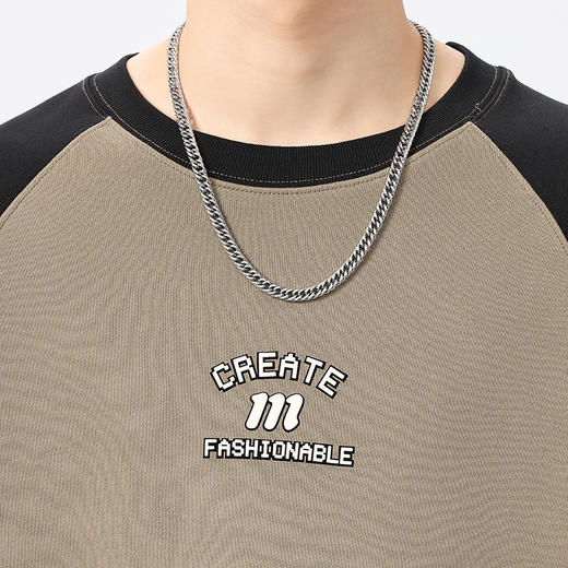 【新款DQ】大依优型大码插肩袖圆领卫衣男宽松休闲上衣胖子加肥加大男士潮流 商品图8