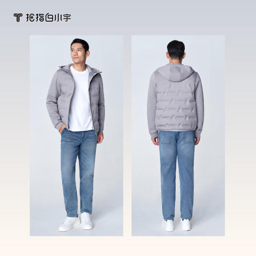 拇指白小宇拼接连帽羽绒服无限系列 商品图3