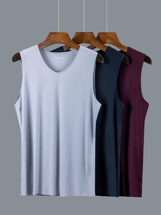 【零碳莫代尔】SCHIESSER德国舒雅男士零碳莫代尔加薄绒随型裁面料背心 秋冬打底保暖背心35/23841V 商品图0