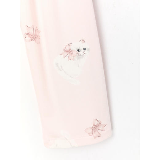 【春上新】8楼爱慕儿童Aimer Kids女孩奶皮甜梦猫咪长睡裤 商品图4