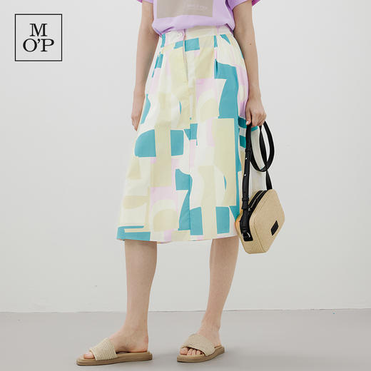 Marc O'Polo/MOP 秋季新款CITY TRAVEL系列涂鸦色彩半身裙女 商品图1