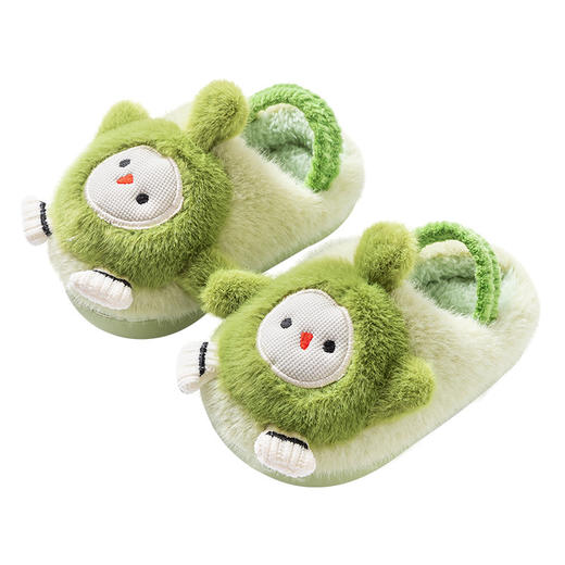 猪爸爸儿童棉拖鞋冬男童女童家居室内可爱卡通加绒毛拖鞋婴幼儿宝宝棉鞋 商品图4