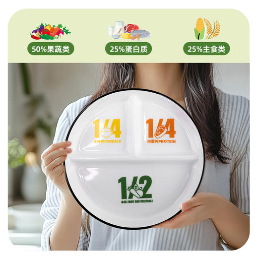 【一格一味】长轻 211分餐盘 8英寸 美食不串味 商品图5
