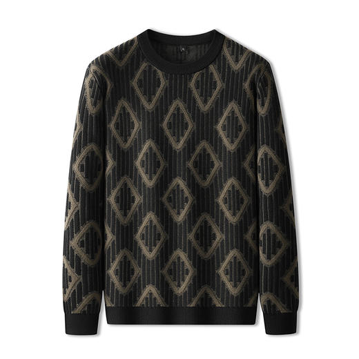 【新款DPF】大依优型大码毛衣针织衫毛衫休闲加肥加大男士胖子大码内搭上衣潮款打底衫 商品图2