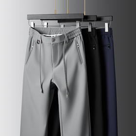 【加绒+常规】【新款DWD】大依优型大码松紧腰直口休闲运动裤卫裤休闲裤加肥加大运动长裤胖子裤子