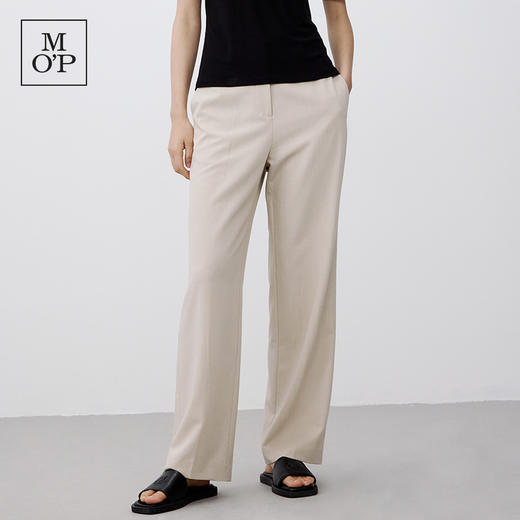 Marc O'Polo/MOP 夏季新款直筒宽松垂感透气时尚大码休闲裤女 商品图0