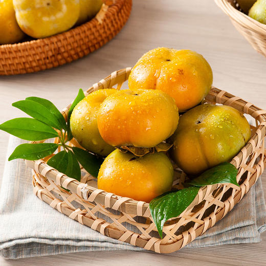 （素食星球）云南保山新鲜脆柿 甜脆多汁 口感清甜 多规格精 品 商品图4