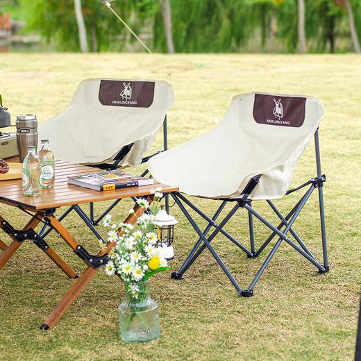 徽羚羊 月亮椅 米白色 商品图2