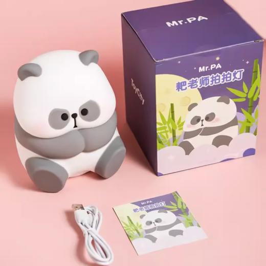 【双十一有礼】熊猫拍拍充电小夜灯卧室床头喂奶灯定时台灯送女生儿童礼物；官网特供 商品图5