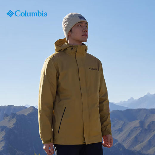 哥伦比亚男式羽绒内胆三合一外套WE9643 商品图0