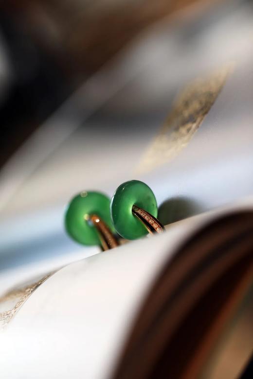 纯料之美｜收藏级满绿平安扣耳环 商品图5