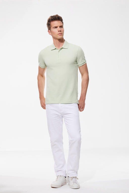 赤兔嗨购冰氧呼吸棉POLO衫商务休男女同款24年新品正肩短袖99819 商品图4