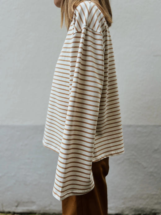 Ginette Garde MARCEL 长袖T-卡其条纹 商品图5