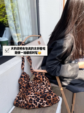 今日份OOTD#🖤【中韩爆火明星同款豹纹帆布包】👍#中韩女明星钟爱款 #杨幂同款💖#赵露思同款#💖宋慧乔同款#💖韩素希同款#💖