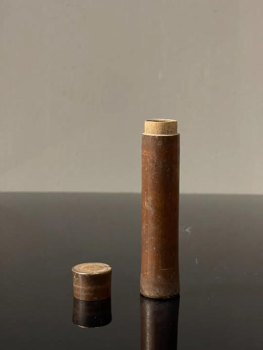 竹雕撇足圆筒式线香筒 ，顺丰包邮 商品图0