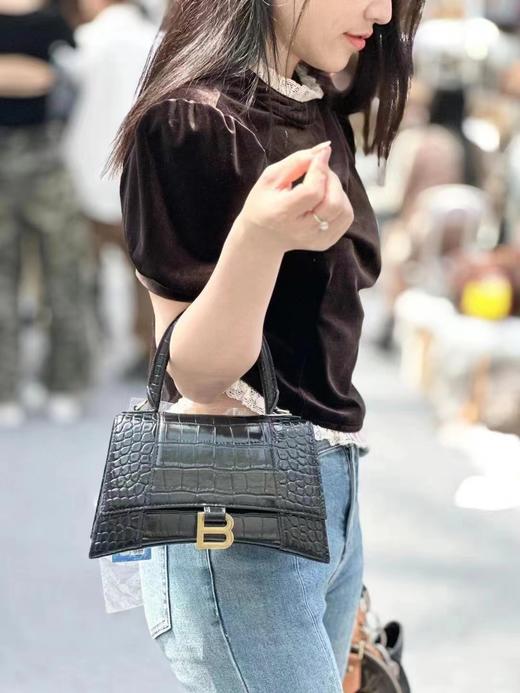 巴黎世家| 鳄鱼纹 Balenciagα沙漏包 大小号（CB） 商品图9