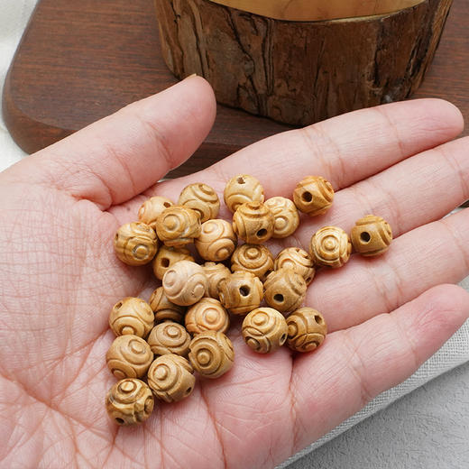 花纹橄榄木珠木料原木料意卡米诺手串念珠串珠单颗珠子料散珠老料意大利进口 商品图4