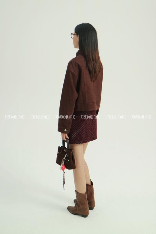 【门店同款】ENJOY冬季自由意志复古立领麂皮绒外套 159506476 商品图5