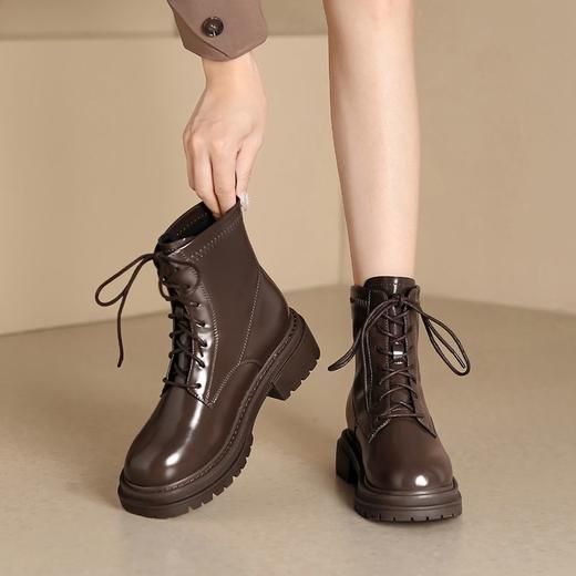 ZHR则则时尚甜酷经典马丁靴短靴女2024新款百搭复古靴子简约女鞋 商品图8