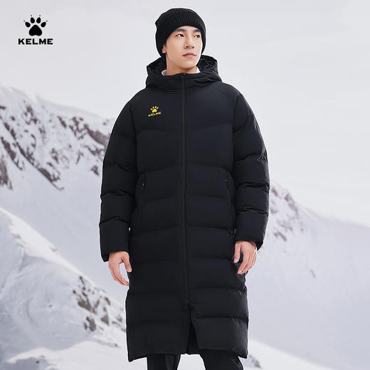 卡尔美连帽中长款棉服 商品图4