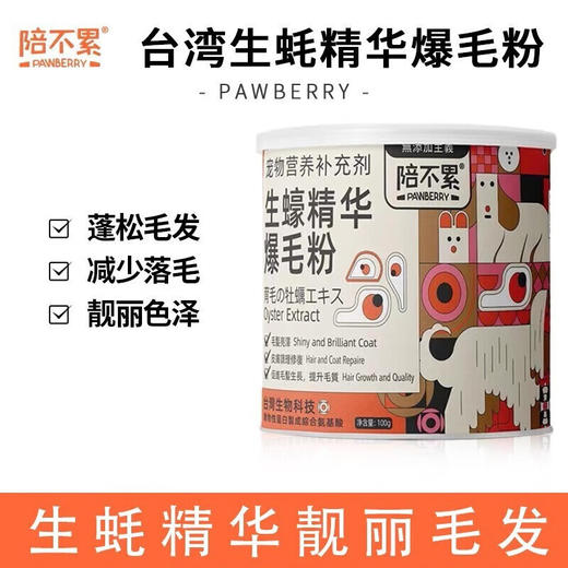 陪不累  生蚝精华爆毛粉100g/桶 商品图1