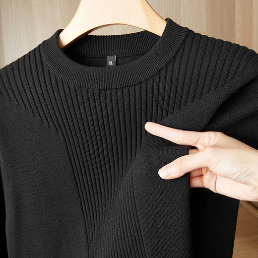 【新款DPF】大依优型大码毛衣针织衫毛衫休闲加肥加大男士胖子大码内搭上衣打底衫 商品图1