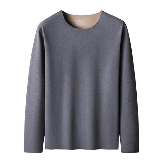 【德绒保暖】【新款DSF】大依优型大码男装直条纹德绒保暖上衣内衣弹力加绒舒适保暖秋衣 商品图4