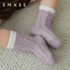 【婴童服配】 嫚熙婴儿袜子秋冬半边绒地板袜男女童宝宝中长筒防滑新生儿学步袜 商品缩略图4