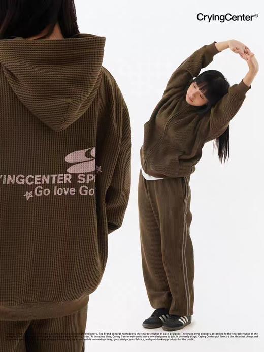 CryingCenter 四色华夫格开衫外套 情侣 休闲 哭喊中心 商品图2