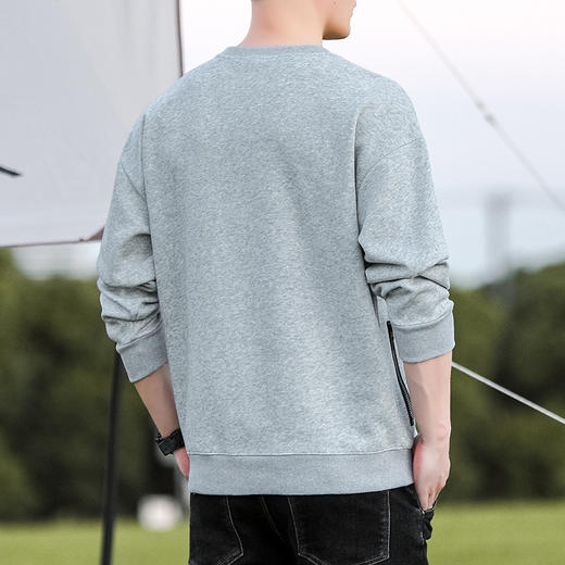 【特大码325斤】【新款DH】大依优型大码圆领卫衣男宽松休闲上衣胖子加肥加大男士潮流 商品图6